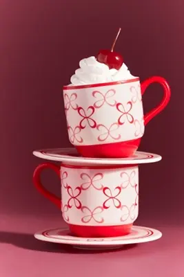 Maeve Stoneware Espresso Cup & Saucer