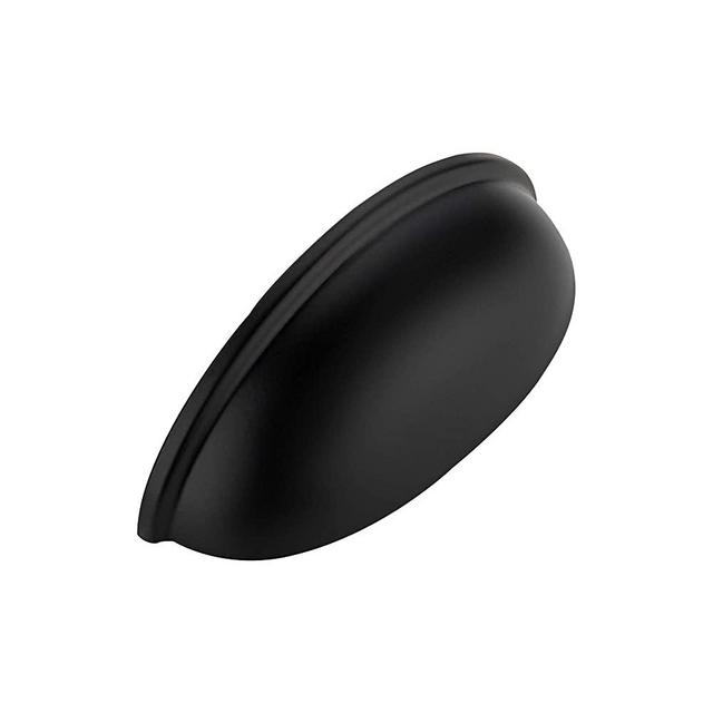 Ravinte 5 Pack 3" Drawer Pulls Flat Black Cabinet Cup Pulls Kitchen Hardware Cabinet Handles Drawer Handles Knobs 3 inch Hole Center