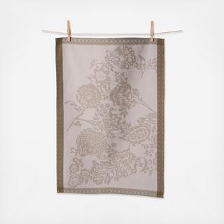 Floral Paisley European Jacquard Tea Towel, Set of 2