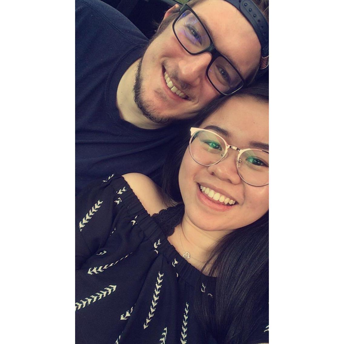 Our first time at the drive in movie theater together! It has become an annual tradition now.