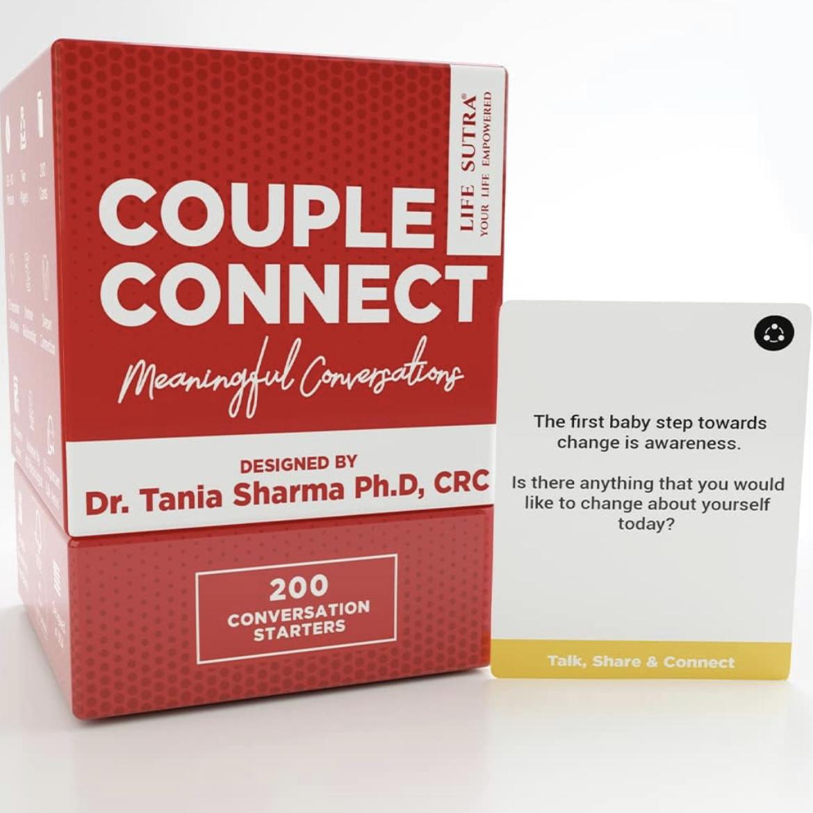 Life Sutra : Couple Connect - Fun Card Games for Couples - Couple Game for Date Night | Marriage Deeper Relationship Connection - 200 Topics Conversation Starters