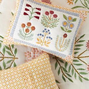 Ellen Merchant Cotton Voile Cottage Shams, Set of 2