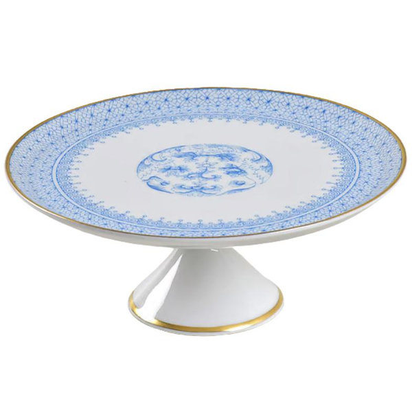 Mottahedeh Cornflower Blue Lace Cake Stand