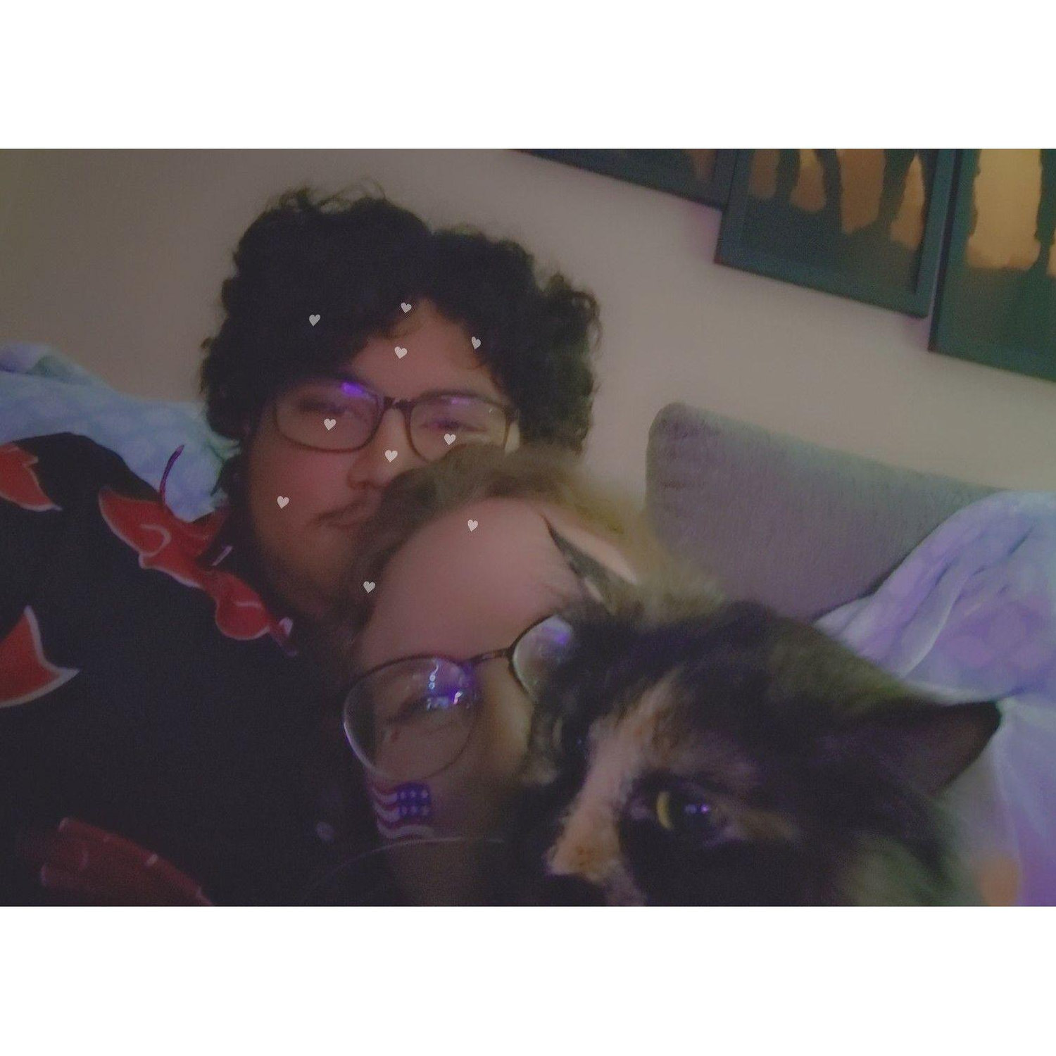 Fun selfie we took with her kitten Jaeger