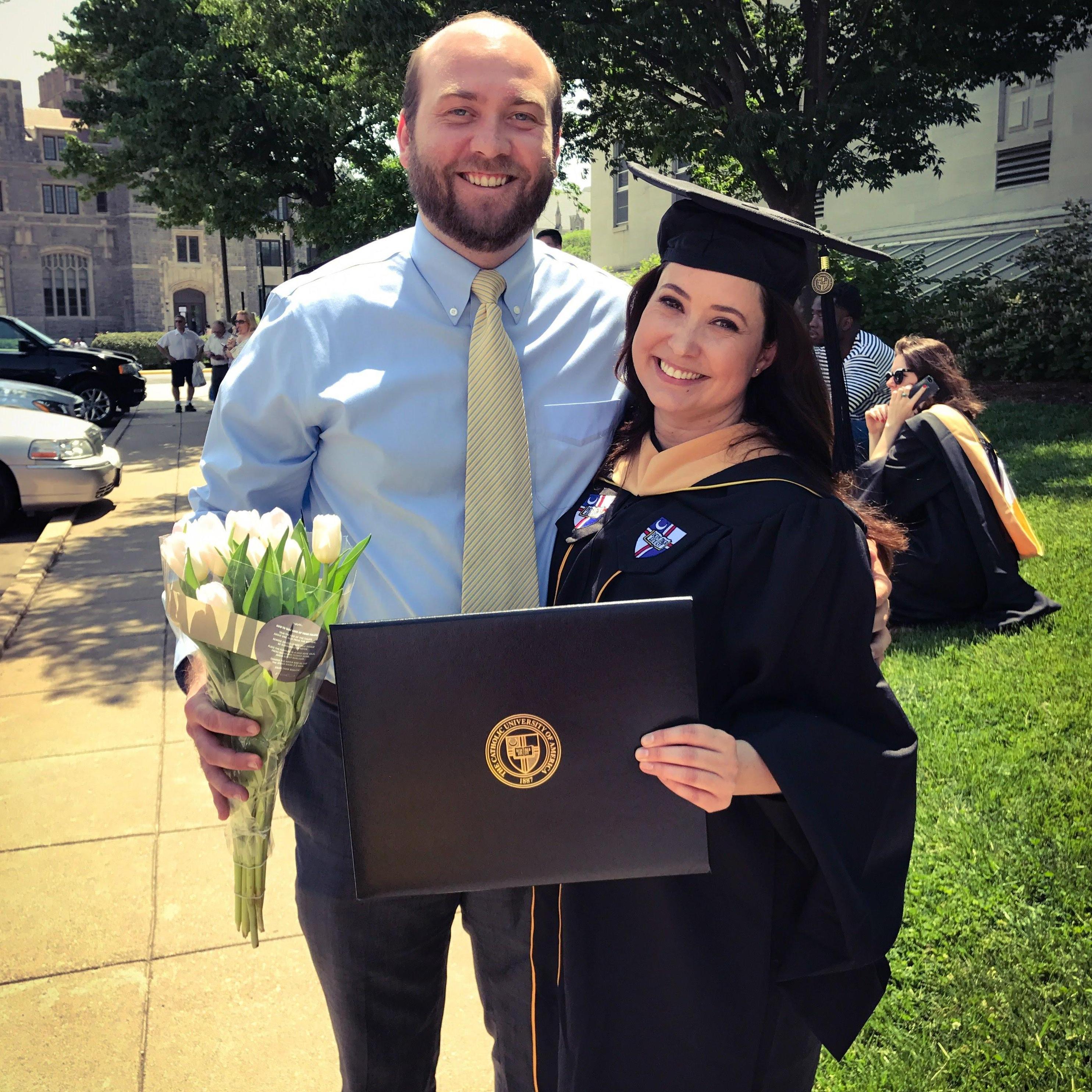 Suzanne's MSW graduation