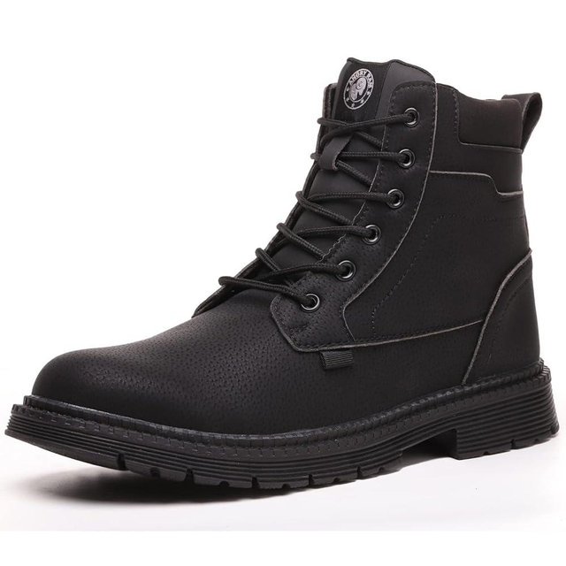 ANGRYRAM Steel Toe Boots for Men Comfortable Waterproof Construction Work Boots for Men Slip Resistant Lightweight Safety Shoes Botas de Trabajo Seguridad para Hombre