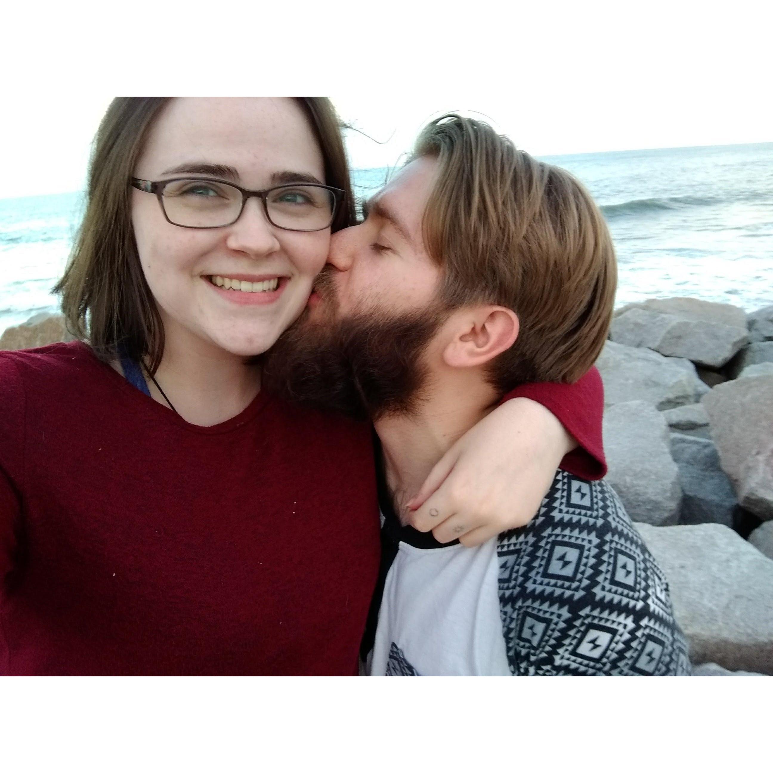 This was taken the day we realized we were really falling in love with each other.