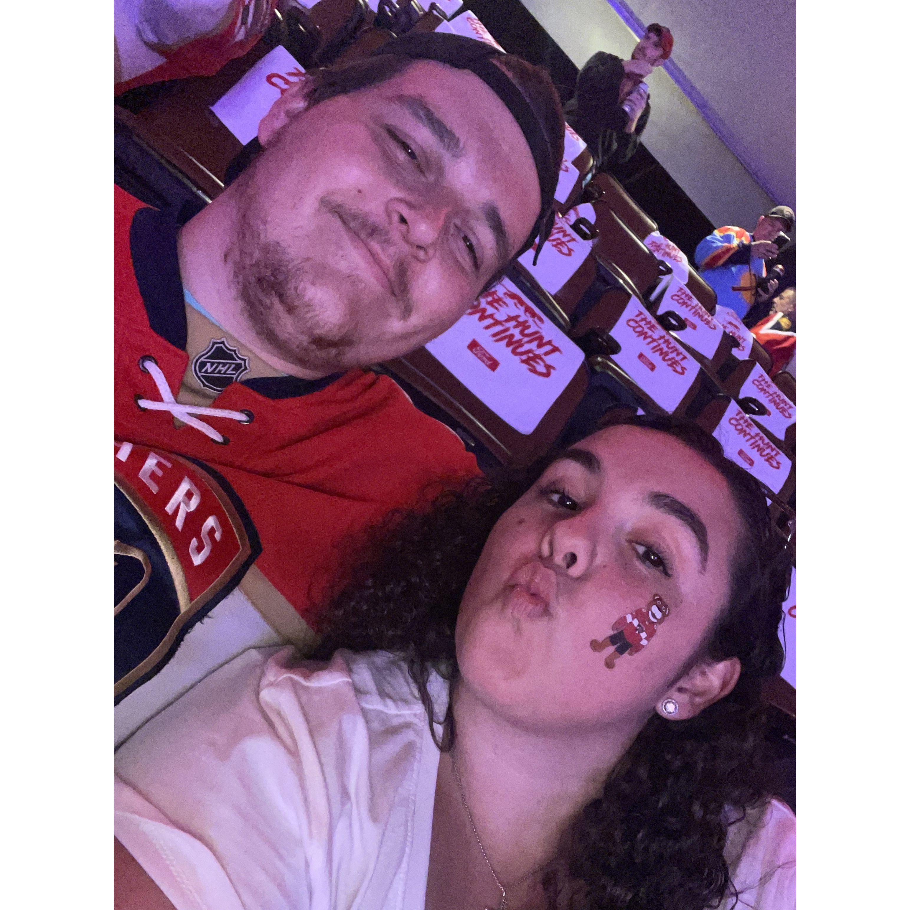 He turned me into a hockey fan! We love the panthers!