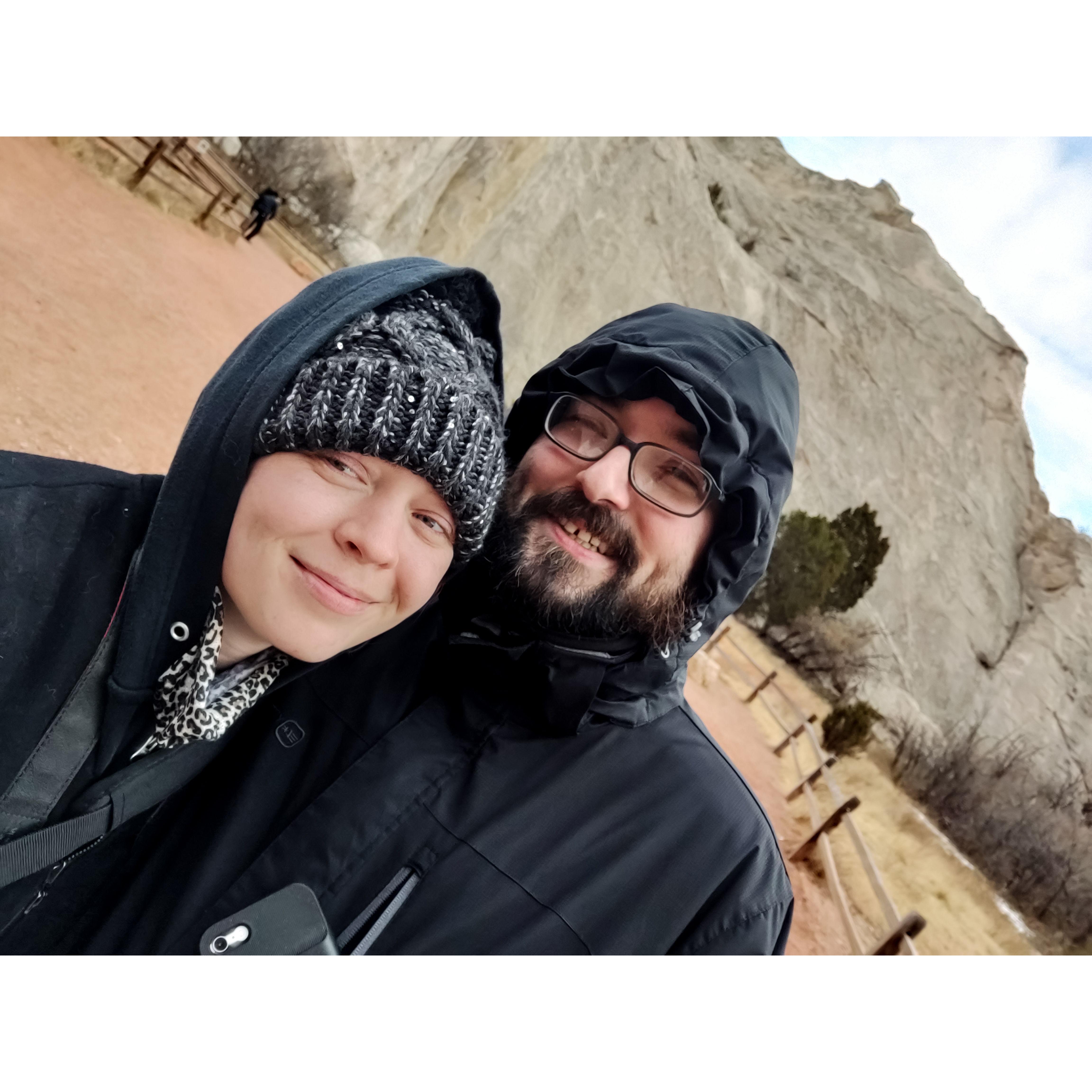 Exploring the Kissing Camals landmark in Colorado