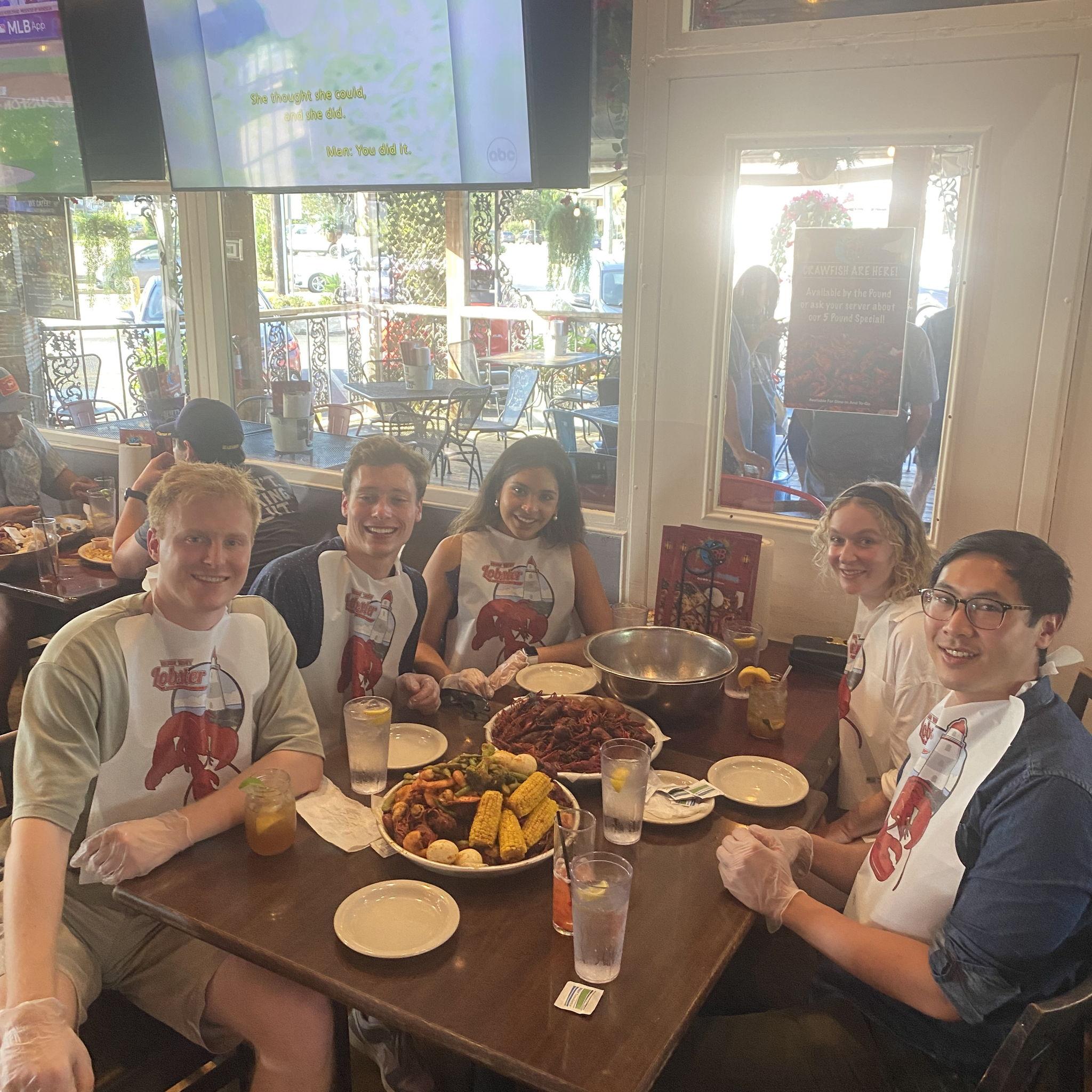 Connor's first crawfish ft Anilu and Drew