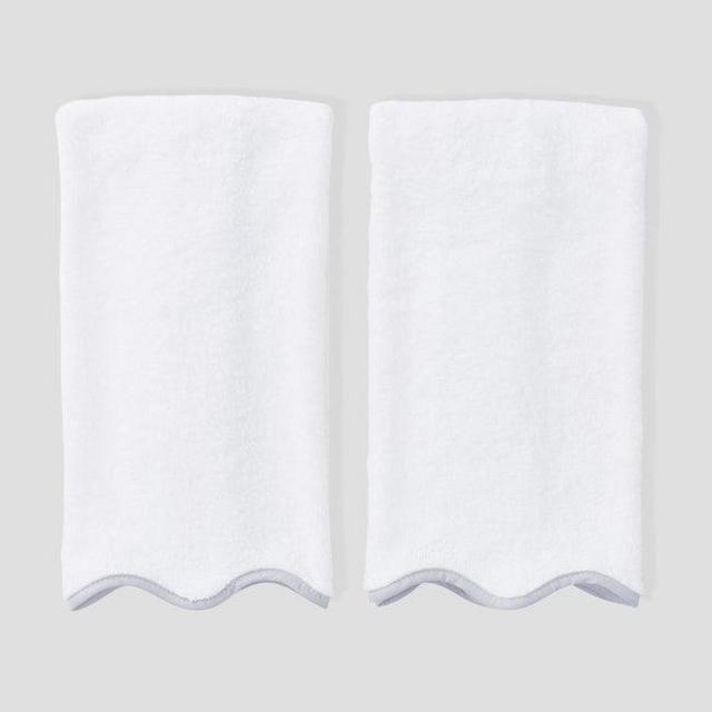 Scallop Bath Hand Towels