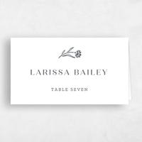 White Wedding Place Card - Basel