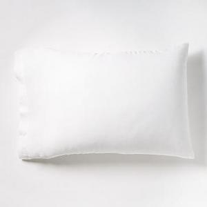 Belgian Linen Standard Pillowcase, Set of 2, White