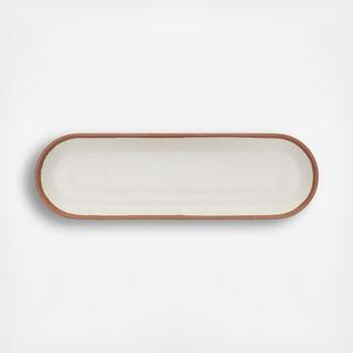 Potter Terracotta BPA Free Melamine Bamboo Long Oval Platter