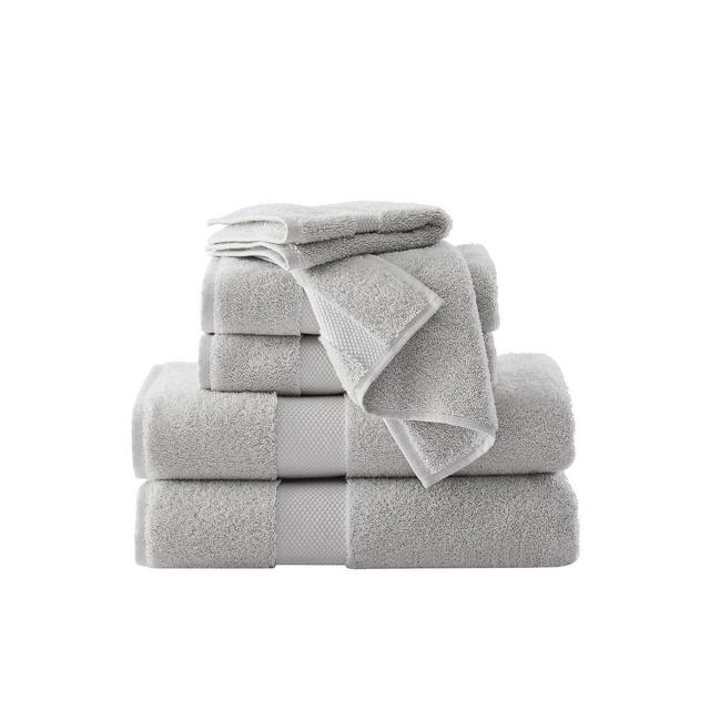 Brooklyn Loom Solid Turkish Cotton Towel Set, 6 Piece