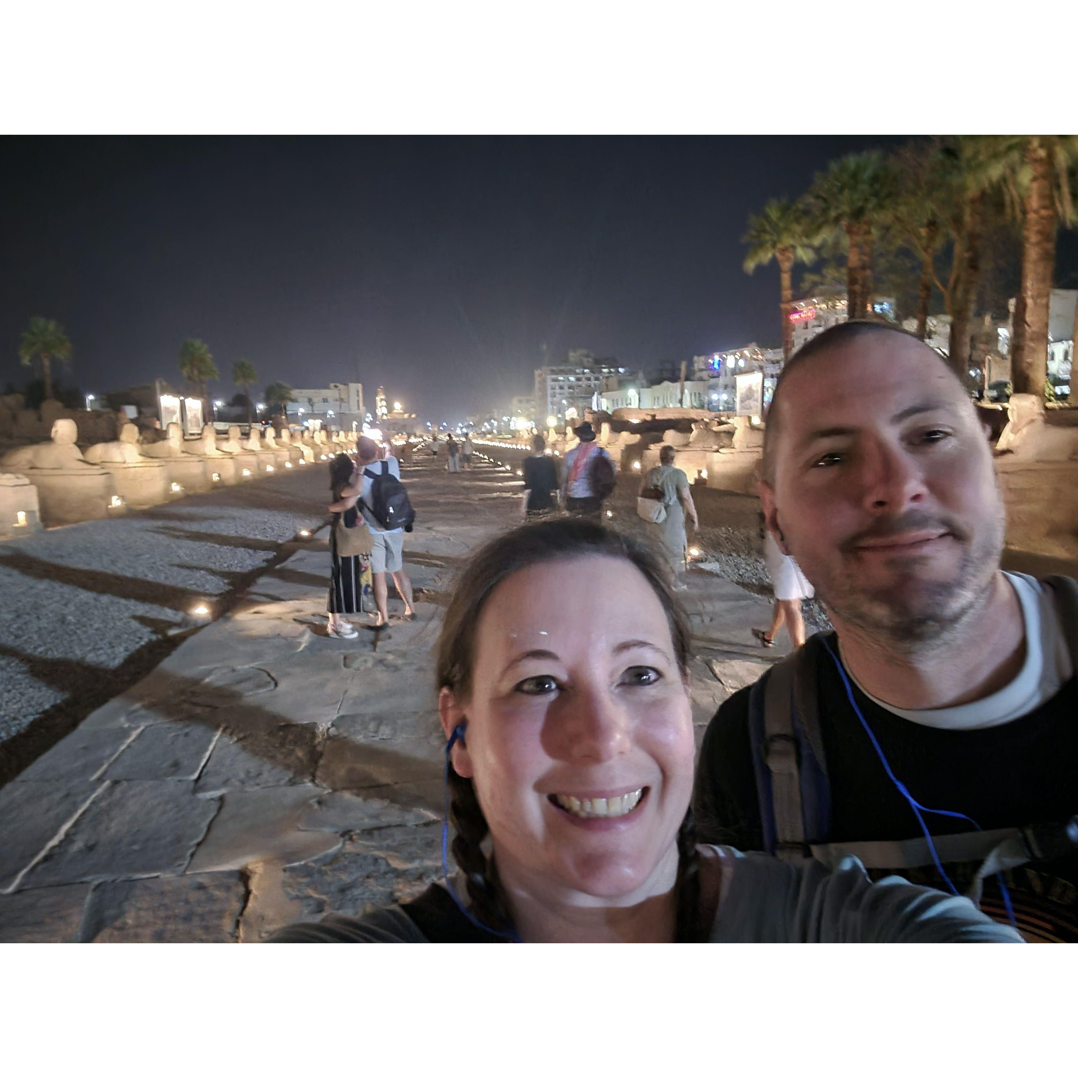 The Avene of the Pharaoh in Luxor, Egypt