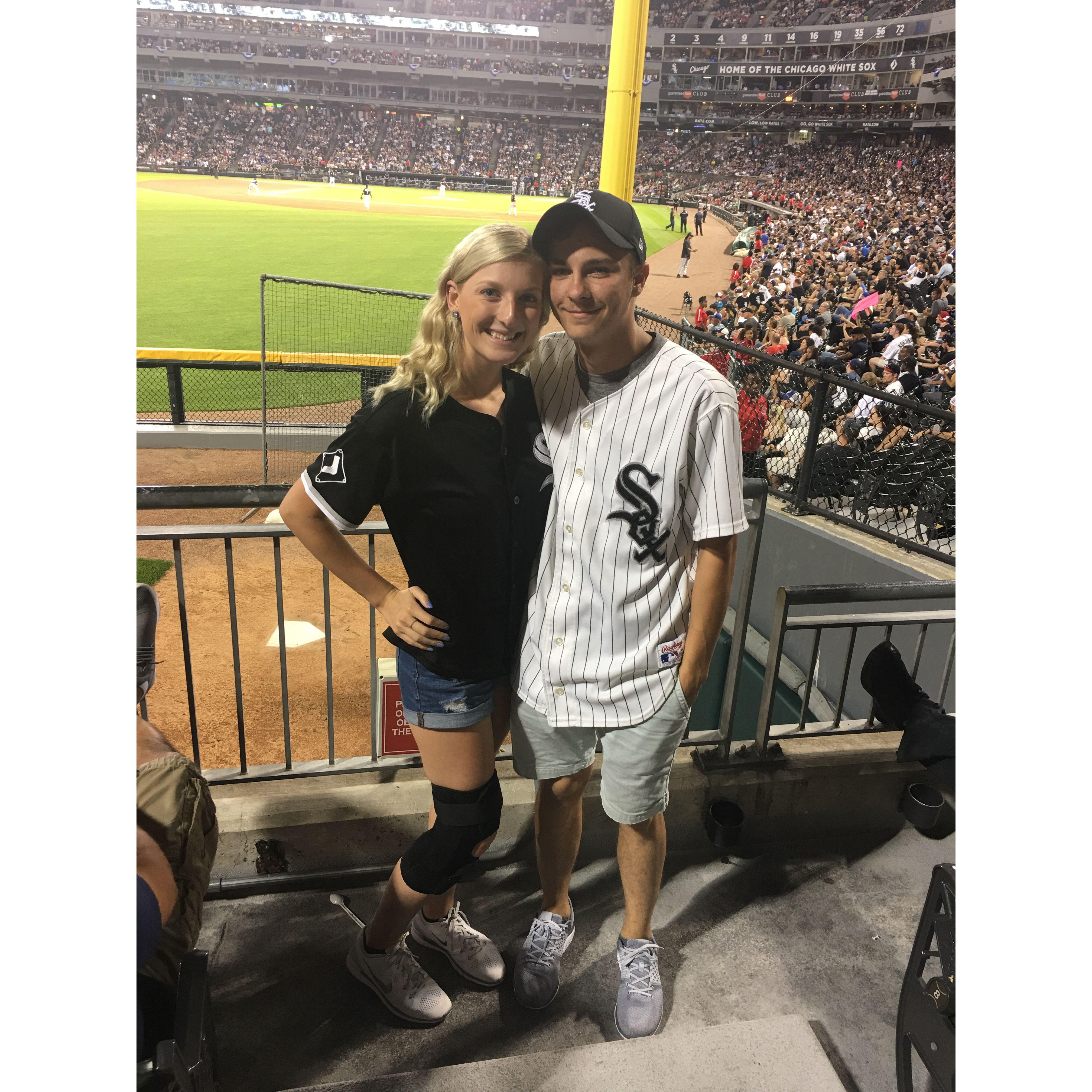 First White Sox game together!