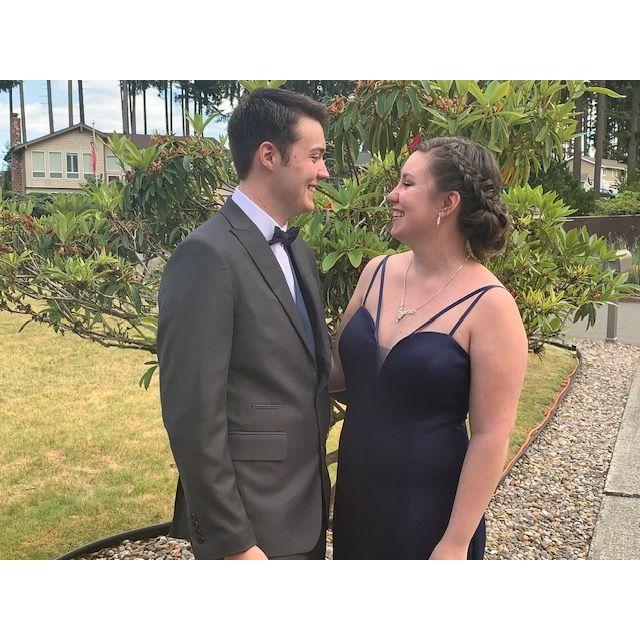 Prom! Yes, we have been together long enough we went to prom together.