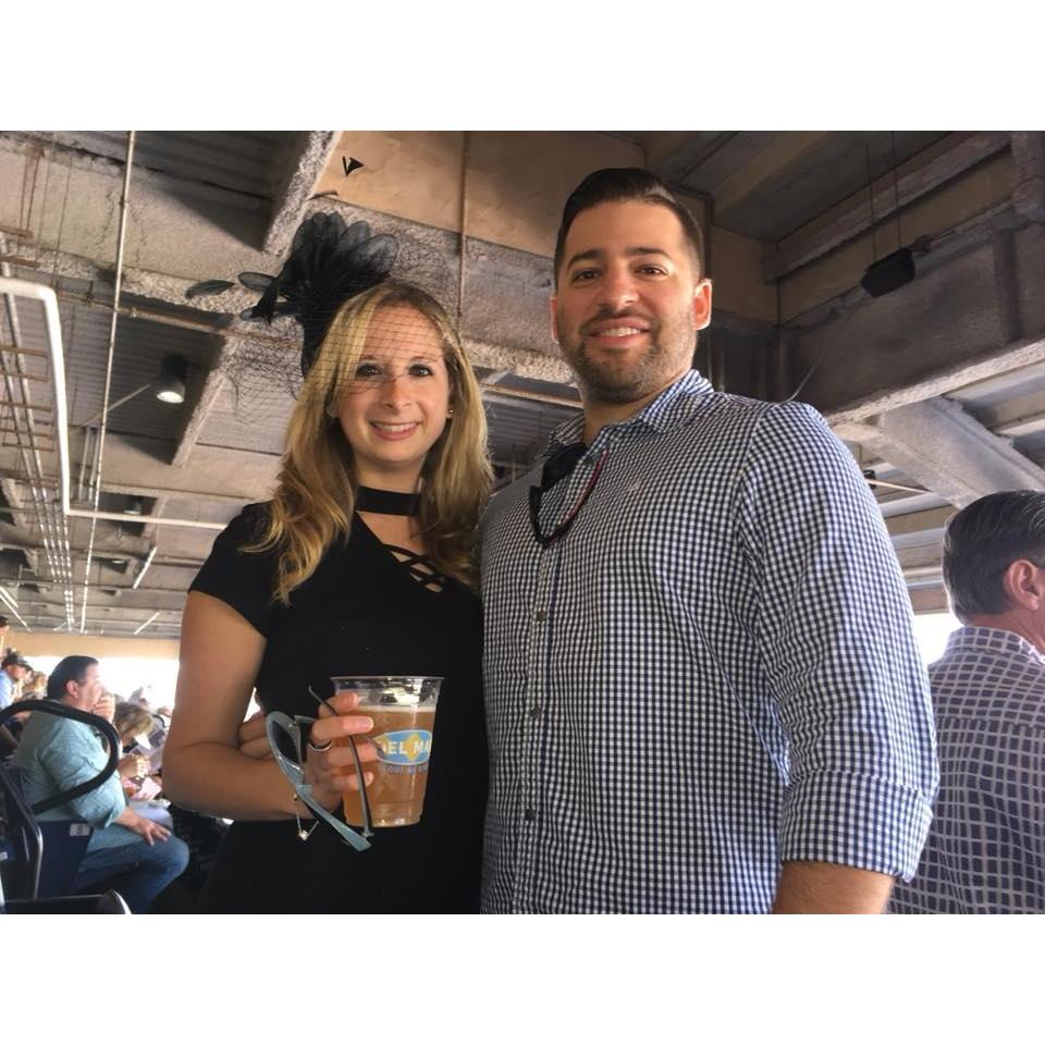 Enjoying the Del Mar races, August, 2018