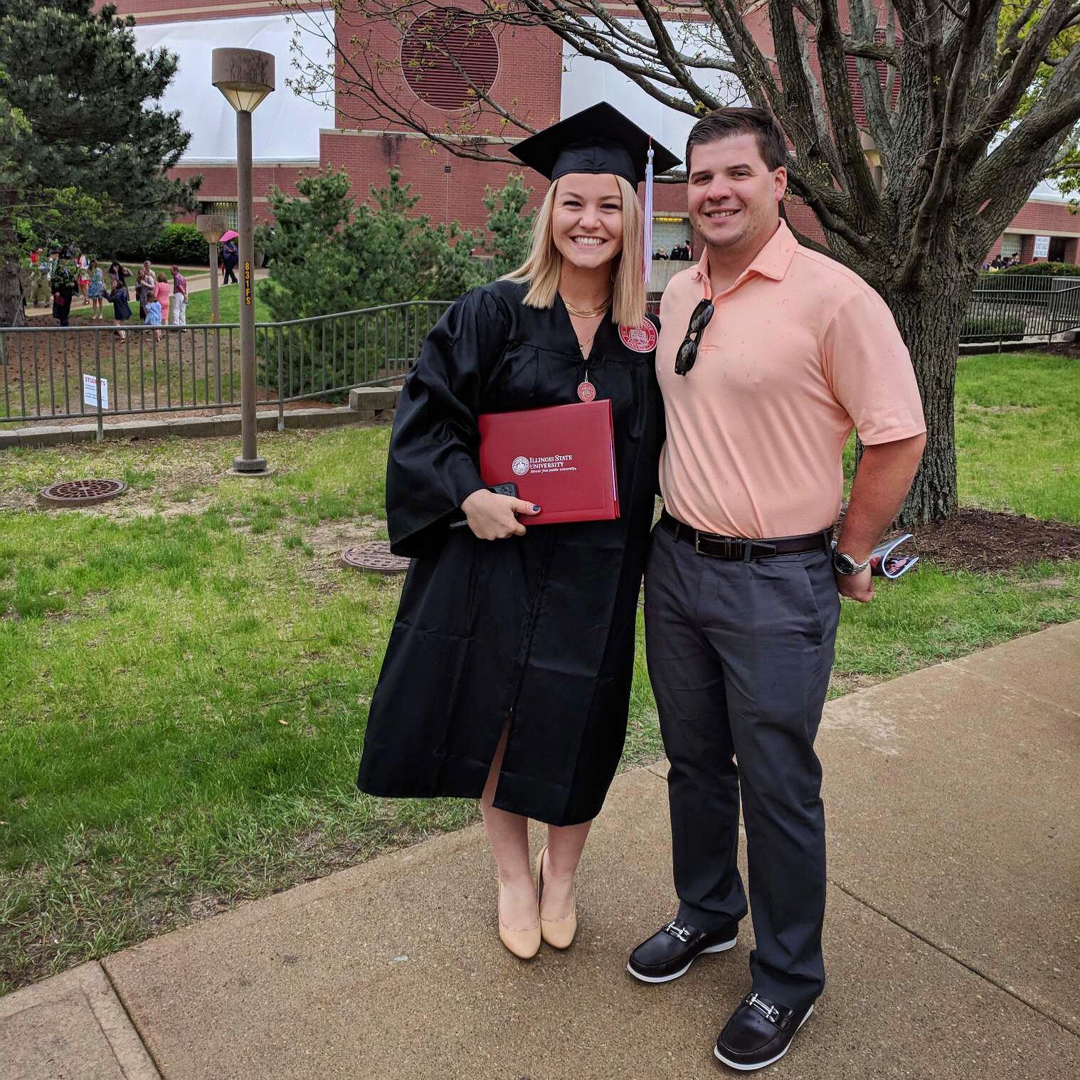 Lindsey's college graduation. May 2018