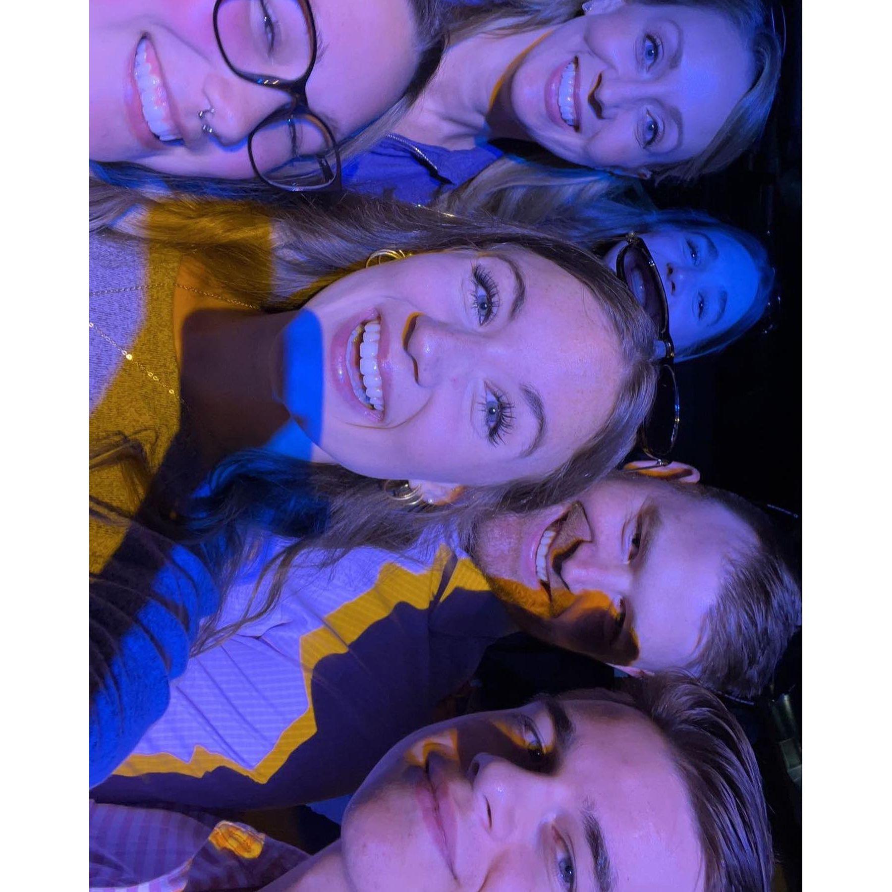 This was a photo of us and family at a concert we went to! We went to see Chris Lane!