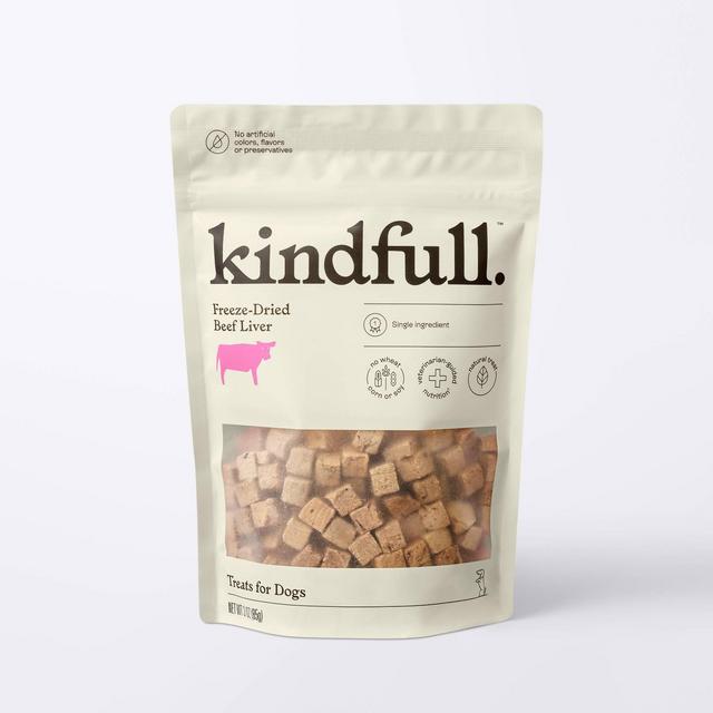 Freeze Dried Dog Treat with Beef Flavor - 3oz - Kindfull™