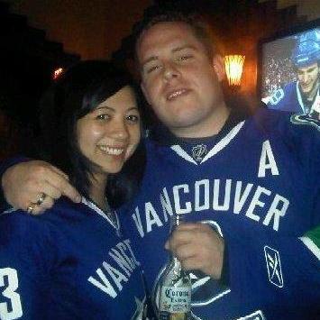 2011: After this picture was taken we sang "Na Na Na Na, Na Na Na Na, Hey, Hey, Hey, Goodbye" to the Chicago fans after the Canucks beat them in round one of the 2011 Stanley Cup Playoffs.