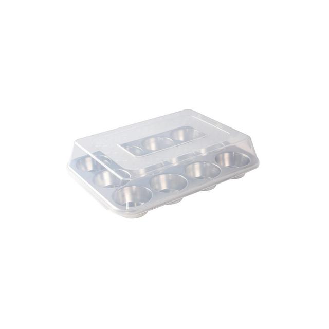 Nordic Ware Naturals 12 Cavity Muffin Pan with High-Domed Lid
