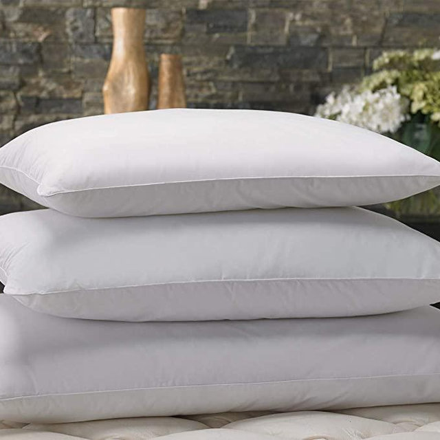 Marriott Down Alternative Eco Pillow - Hypoallergenic Eco-Friendly Pillow with 100% Recycled Fill - Set of 2 - King (20" x 36")