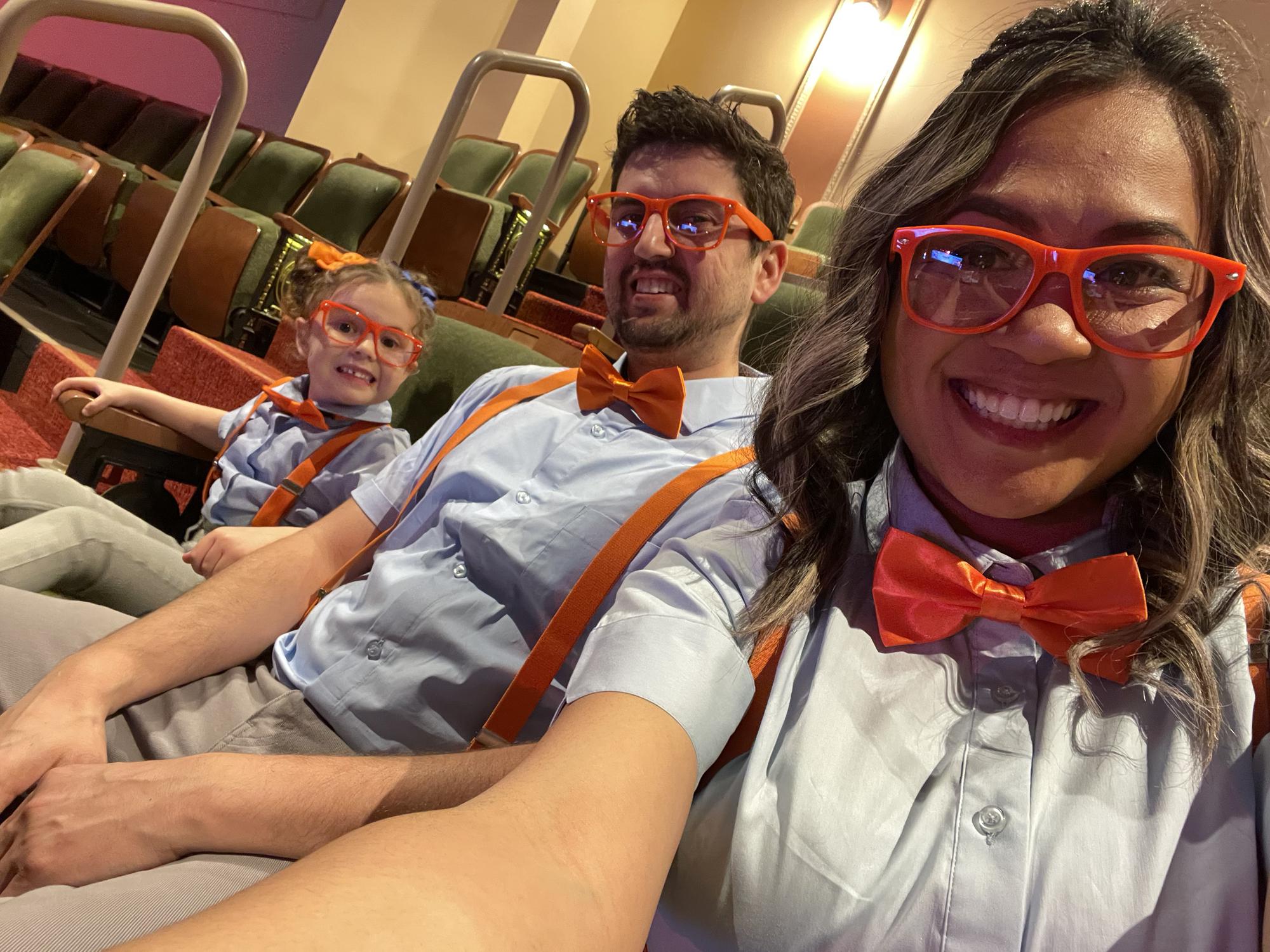 Blippi concert with Avery 🧡💙