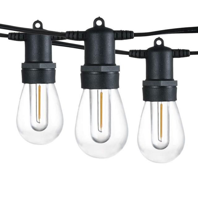 Banord 102FT Dimmable LED Outdoor String Lights, 34 Hanging Sockets with 35 x Shatterproof LED Bulb Party Lights, Waterproof Vintage Ambiance Patio Lights String for Wedding, Gatherings