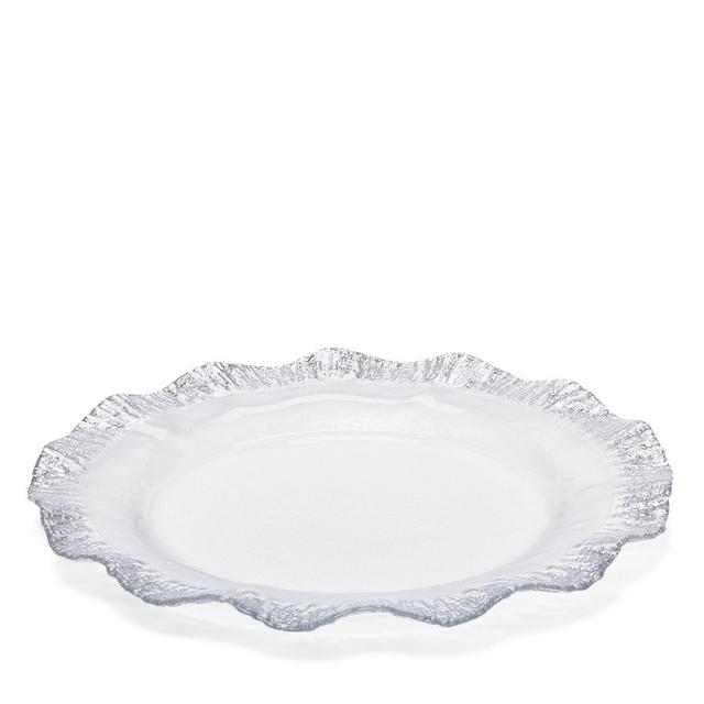 VIETRI Rufolo Glass Platinum Service Plate/Charger 100% Exclusive