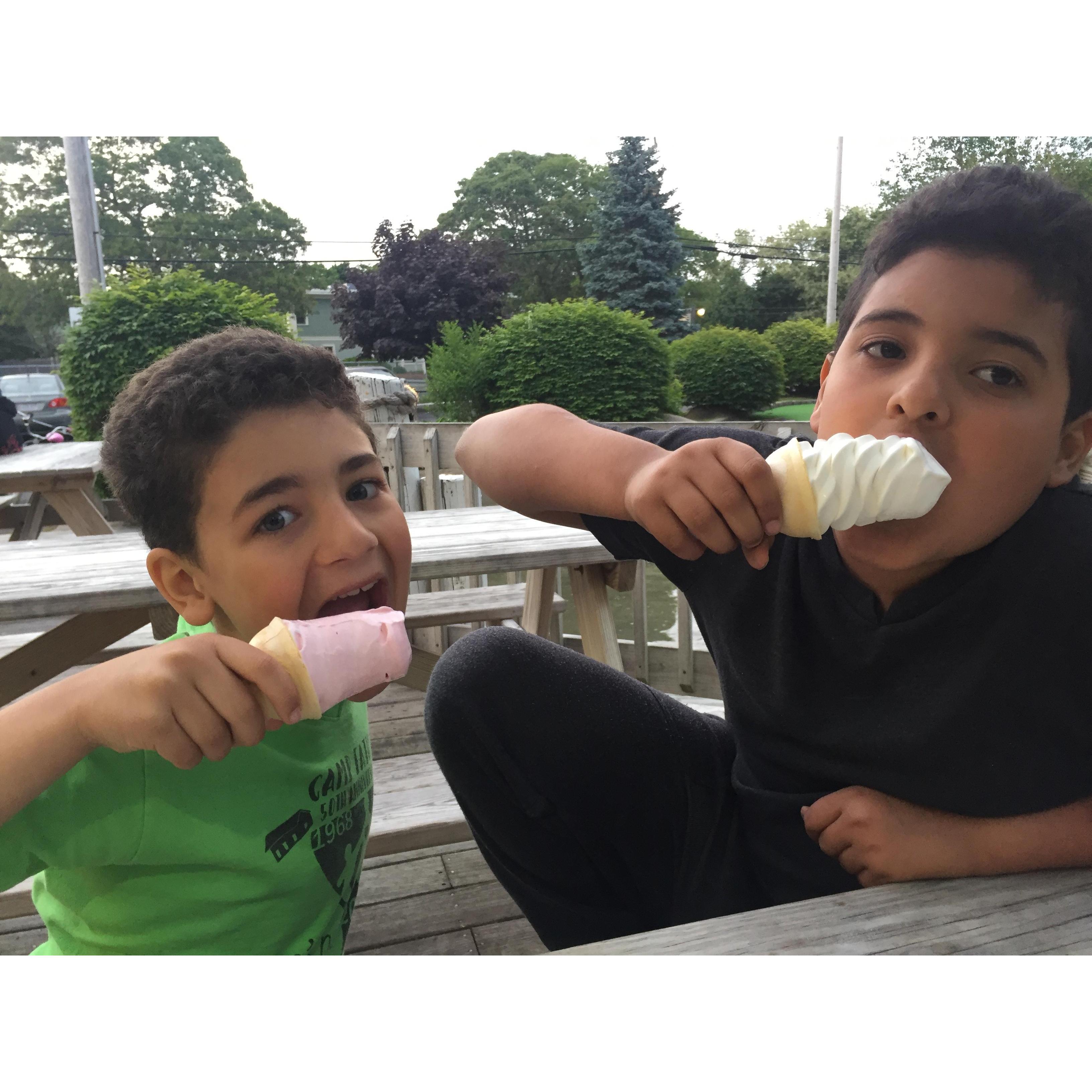 Many trips to get ice cream!