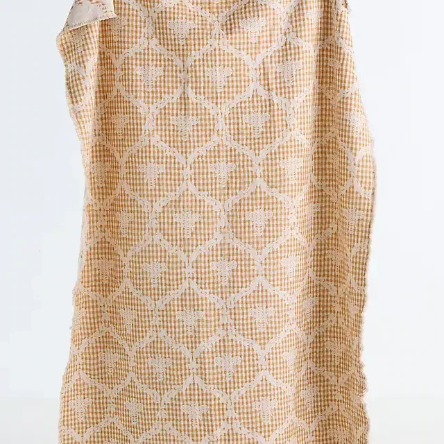 Damask Cotton Woven Throw
