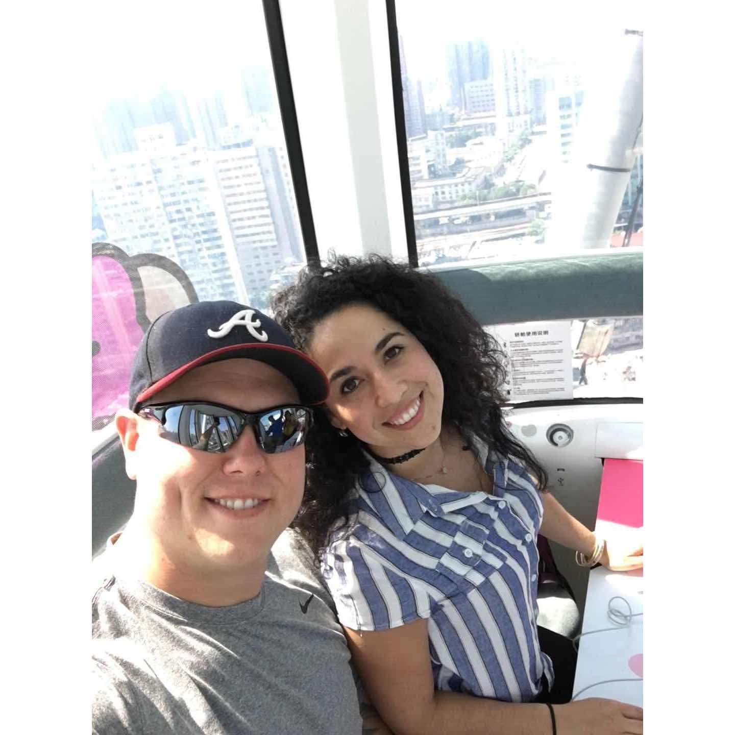 Our first selfie in China - June 2018