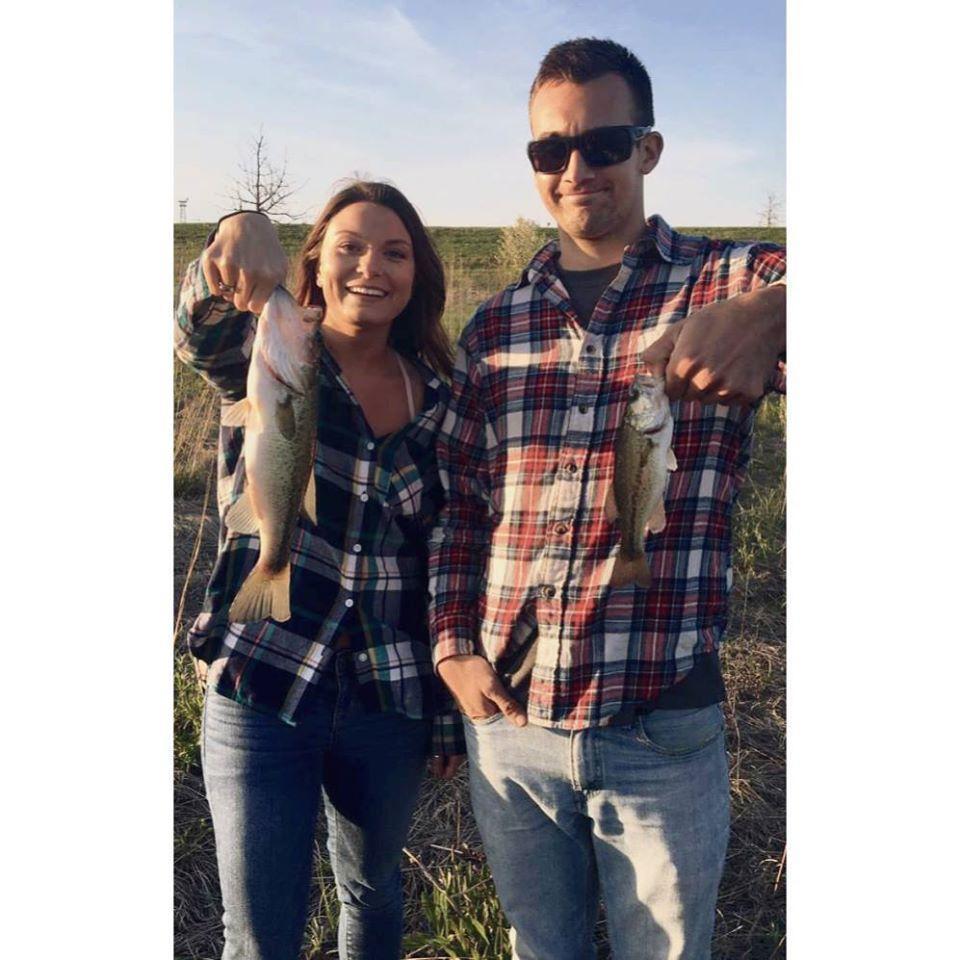 Second time fishing...
As you can see, Cayla got the biggest fish, yet again.