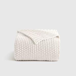 Cotton Fisherman Throw in Ivory