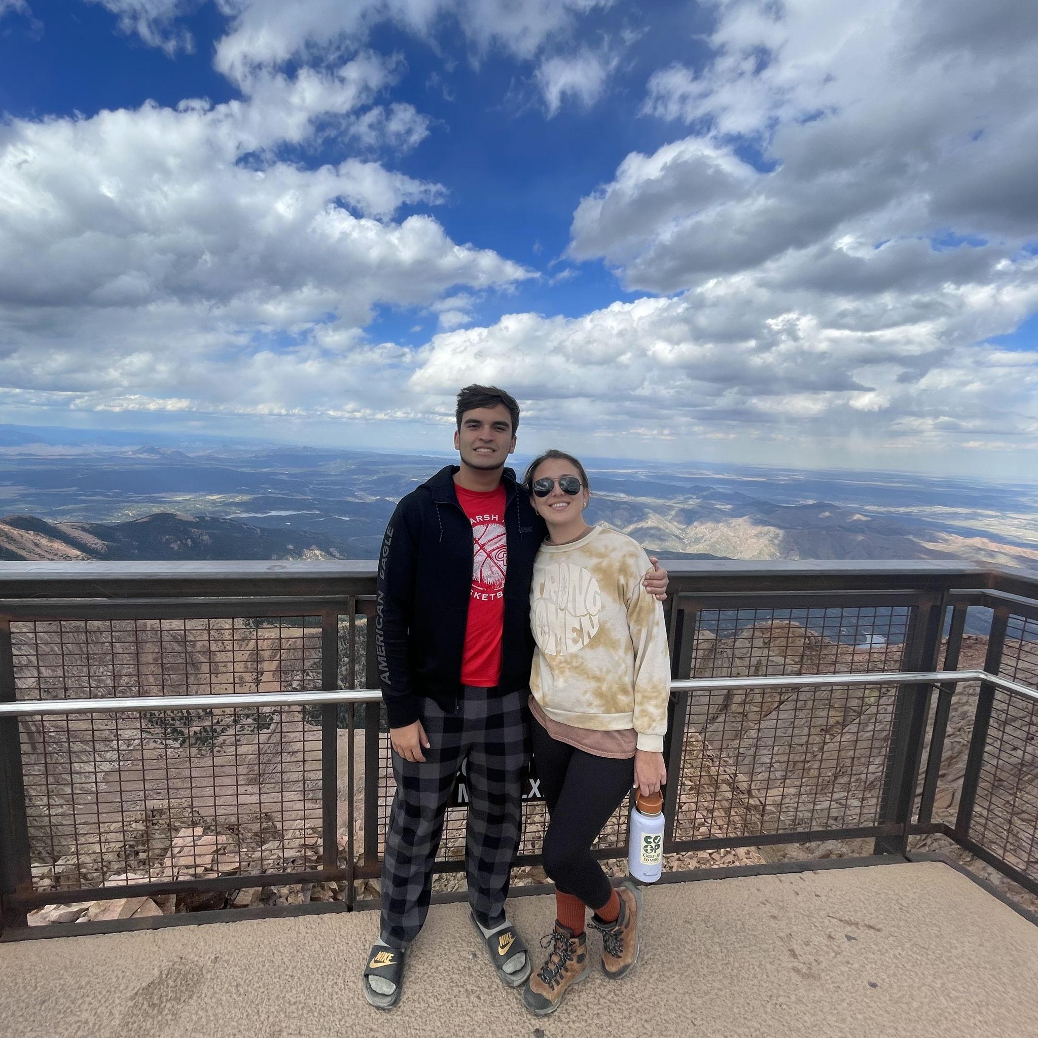 When we first said "I love you", on the top of Pikes Peak!