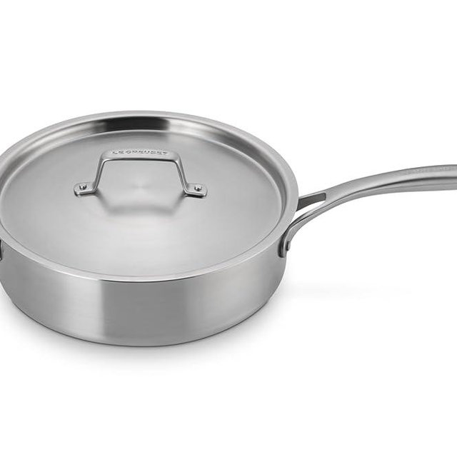 Le Creuset Essential Stainless Steel Saute Pan, 4.5 Qt.