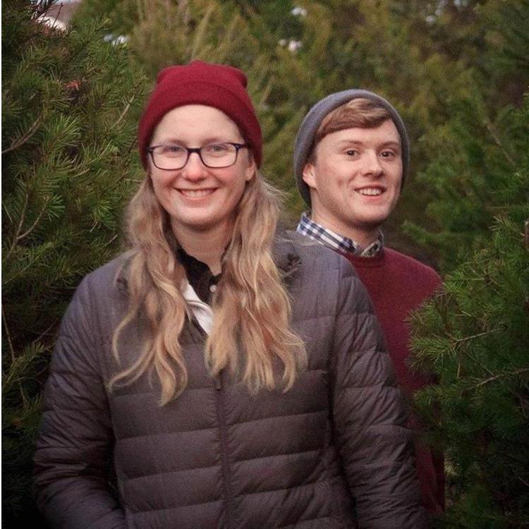 Christmas tree shopping for our first Christmas together