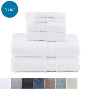 Organic Cotton Harmony 6-Piece Towel Set White