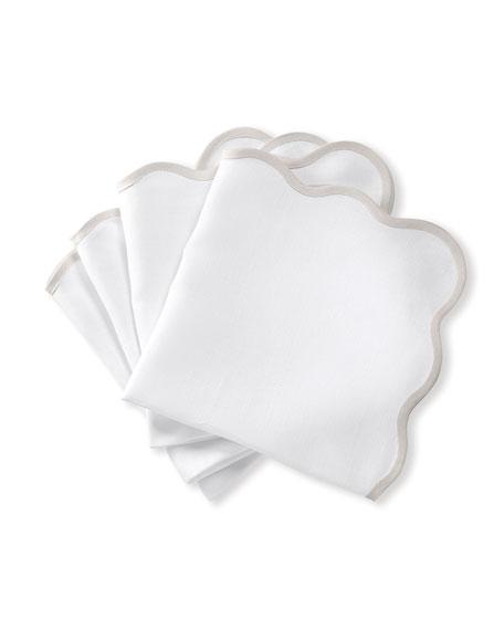 Matouk Casual Couture Scallop Napkins, Set of 4