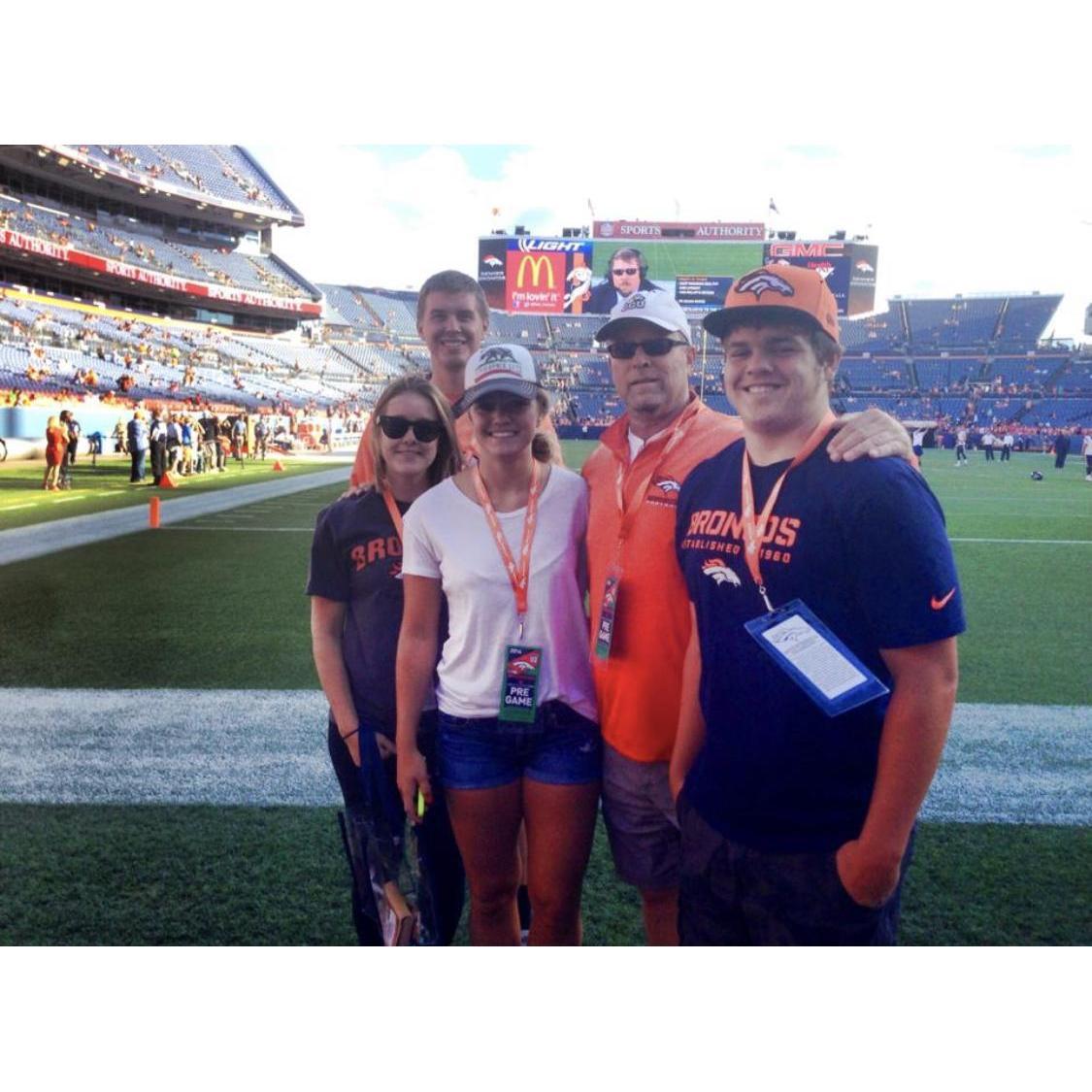 First Bronco game together 2014