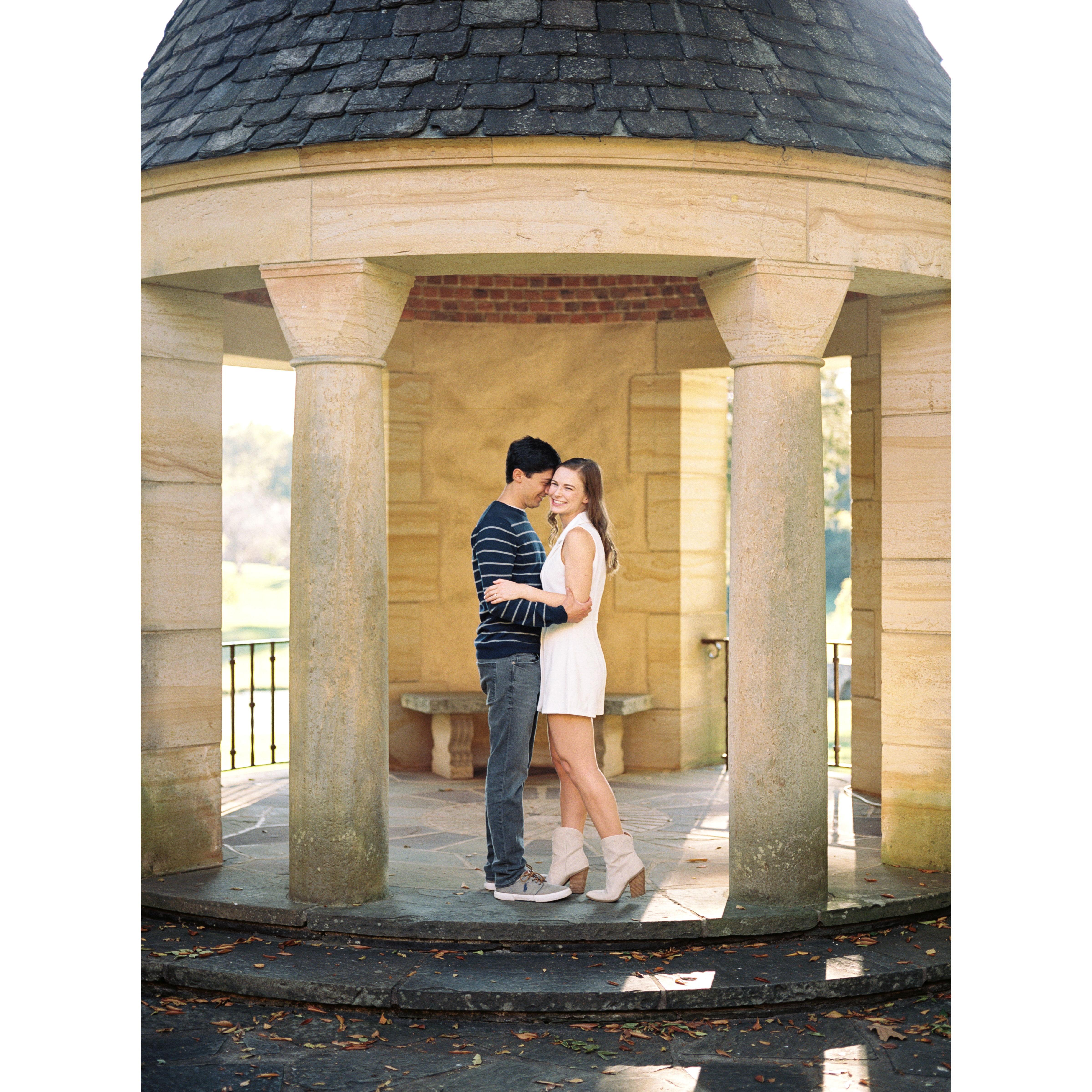Our engagement photos at Graylyn by the fabulous David Howell