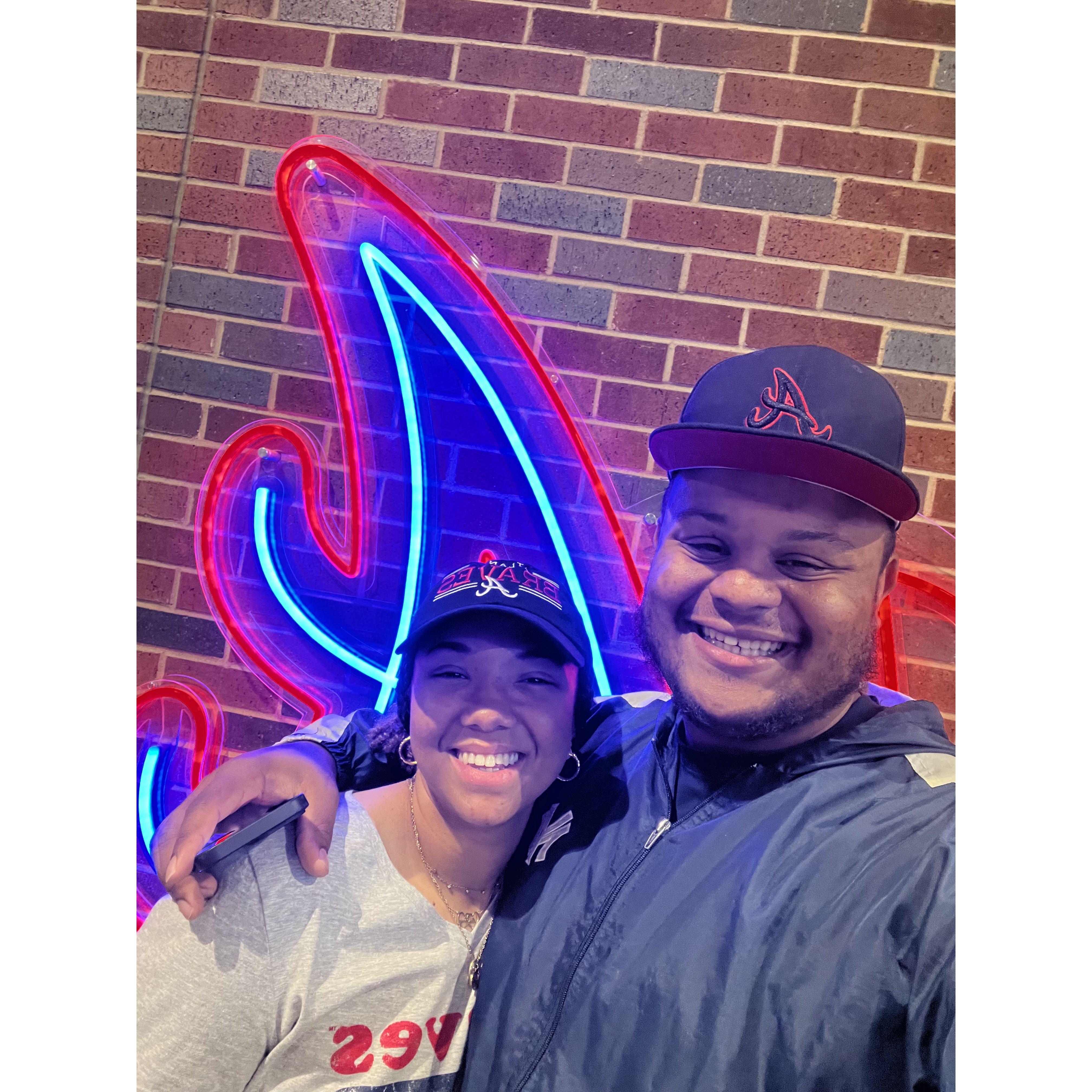 04/08/2024: Thomas took Ariana to her first baseball game. Go Atlanta Braves!!