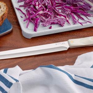 Santoku-Style 10" Slicer, Pearl | Bread Knives by Cutco