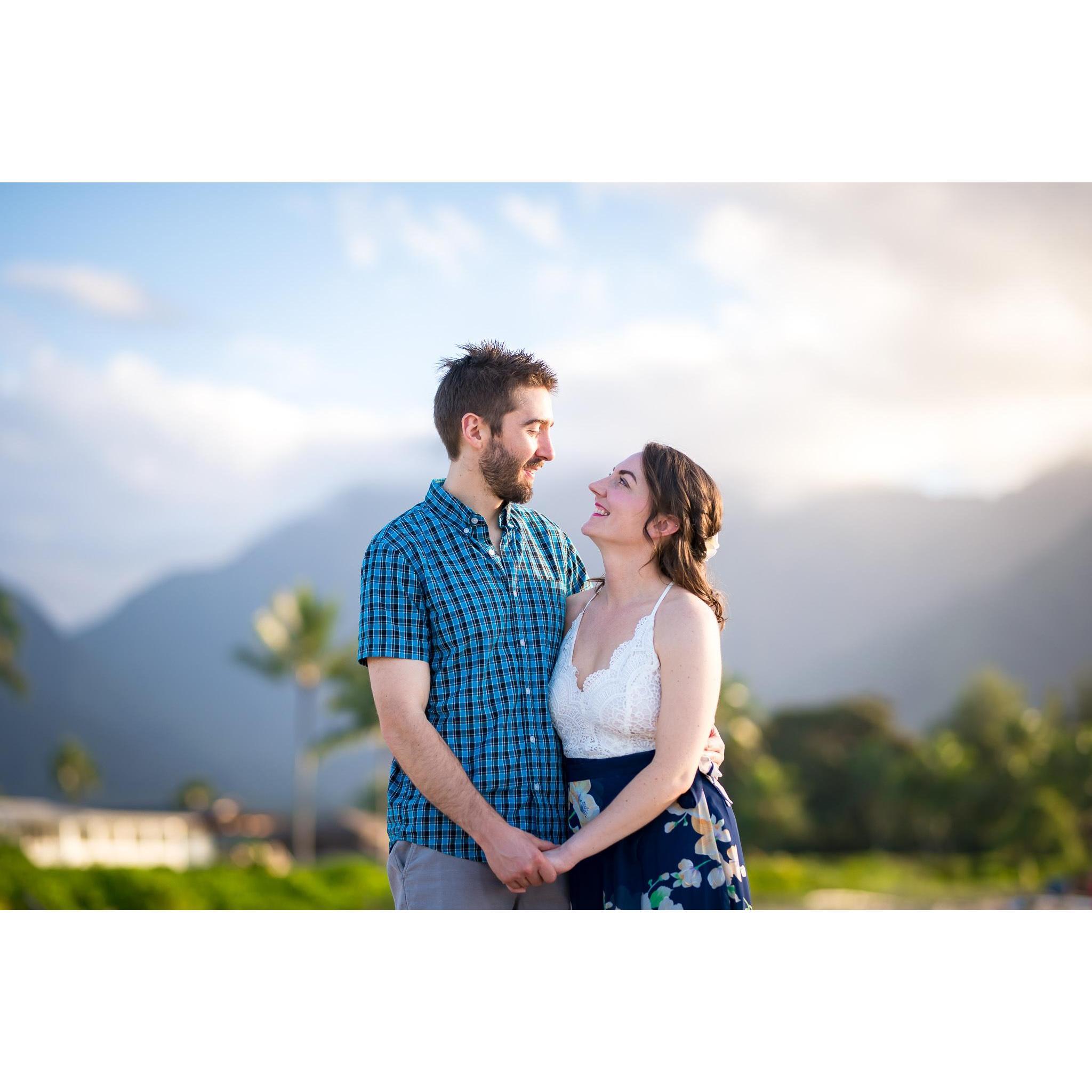 From our official engagement photo session in Kauai!