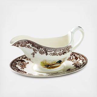Woodland Sauce Boat & Stand