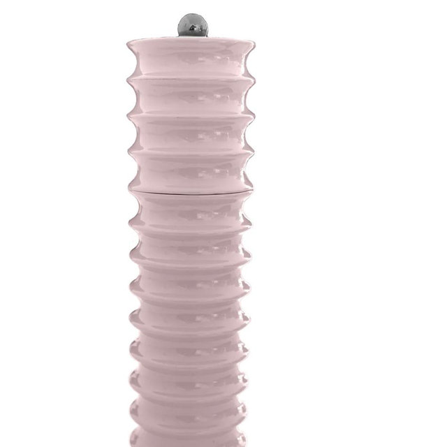 Pale Pink Twister Salt and Pepper Mill