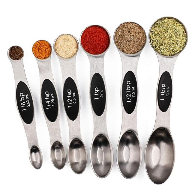 5 Pcs Teaspoon Set Tablespoon Set Bake Set Measuring Spoon Dual Sided  Teaspoon Magnetic Measuring Spoon Stainless Steel Tablespoon Baking  Supplies Stainless Steel Silver Suit 